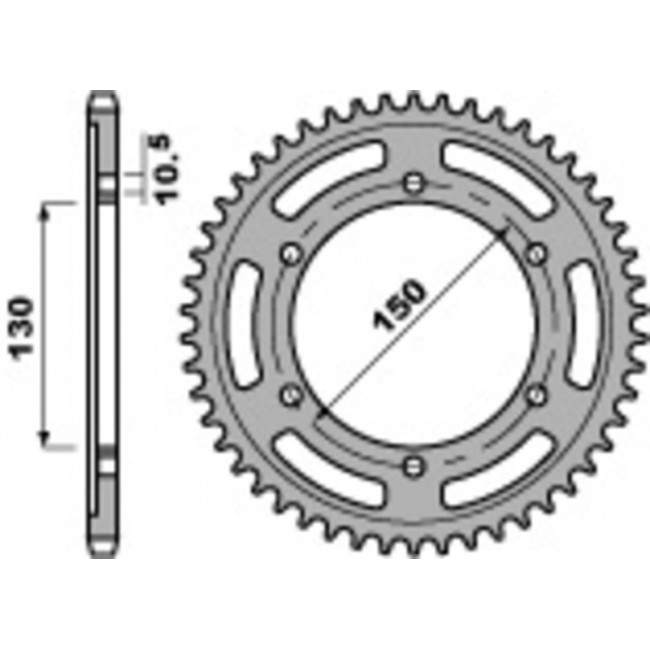 Couronne PBR 48 dents - HONDA