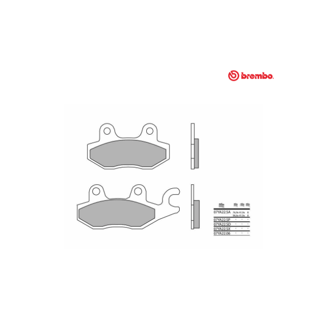 Plaquettes de frein BREMBO route métal fritté