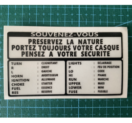 Sticker Préservez la nature (fond transparent)