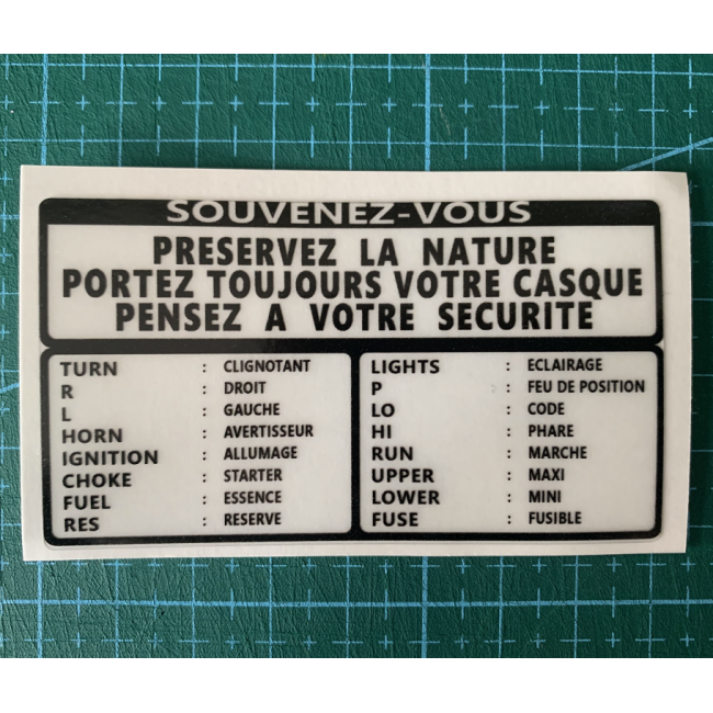 Sticker Préservez la nature (fond transparent)