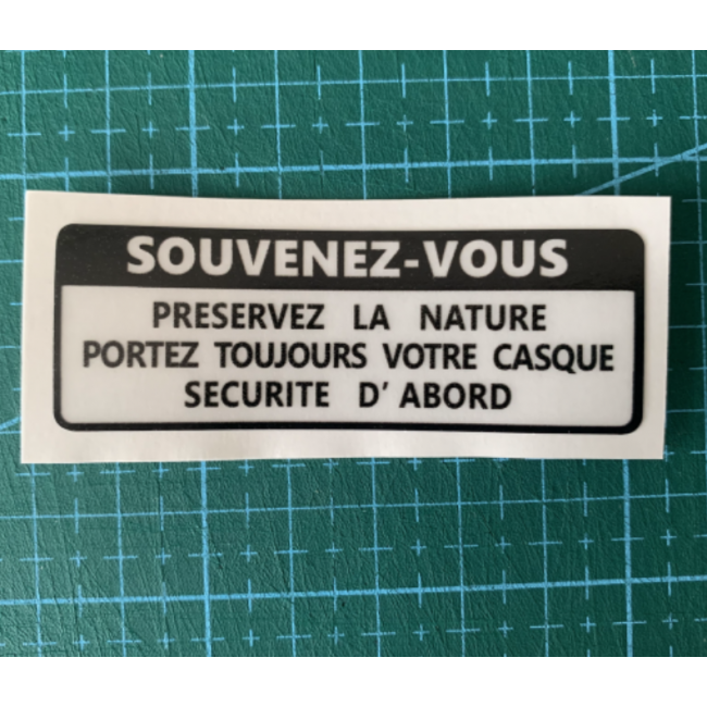 Sticker "Souvenez vous"