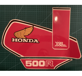XLR 500 (moto blanche) - Réservoir, latéraux et garde boue