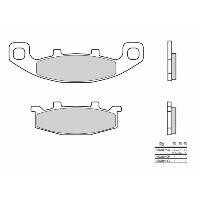 Plaquettes de frein BREMBO 07KA09SA SINTER METAL