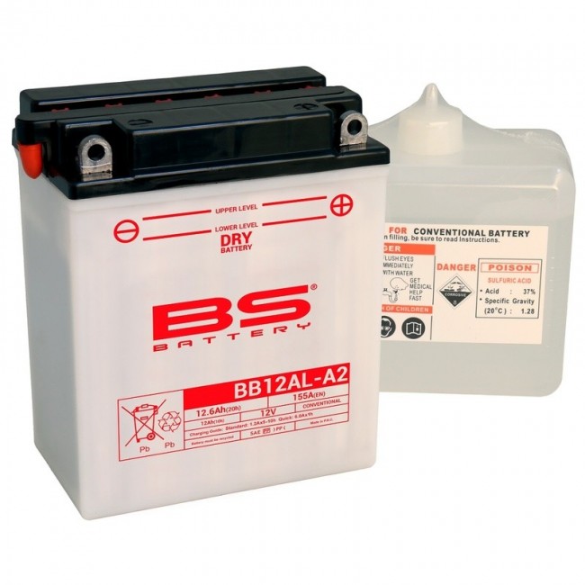 Batterie BS BATTERY BB12AL-A2 CONV W/ ACID